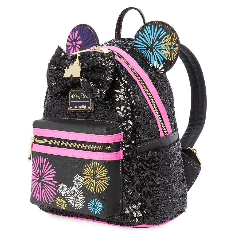 Disney Minnie Mouse: The Main Attraction Loungefly Mini Backpack – Nighttime Fireworks 4 Disney Minnie Mouse: The Main Attraction Loungefly Mini Backpack – Nighttime Fireworks - Image 2