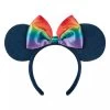 Disney Pride Collection Minnie Mouse Ear Headband With Bow For Adults -Disney Magic Shop 2021059554950
