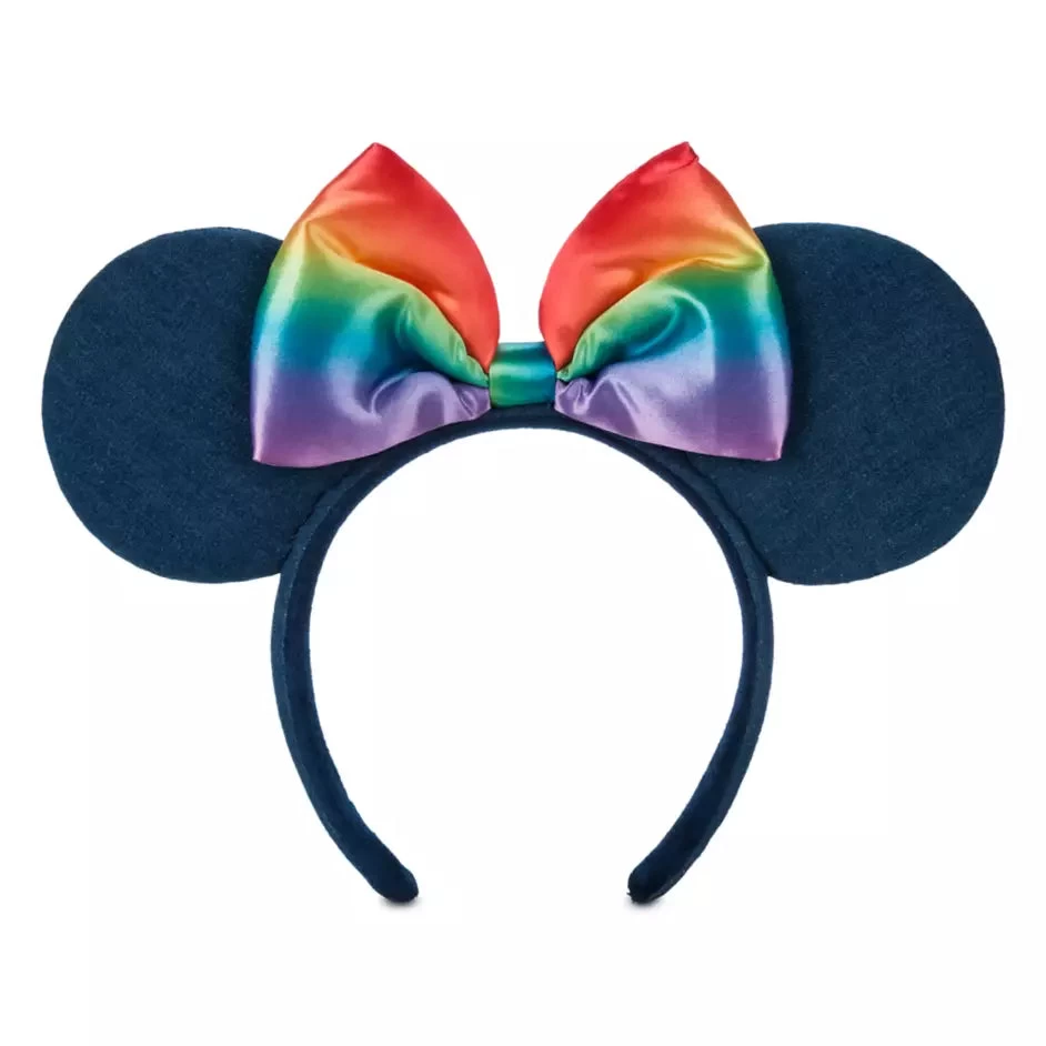 Disney Pride Collection Minnie Mouse Ear Headband With Bow For Adults 3 Disney Pride Collection Minnie Mouse Ear Headband With Bow For Adults