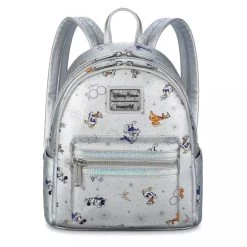 LOUNGEFLY Disney100 Years Of Wonder: Mickey & Friends AOP Mini Backpack - Disney Parks Exclusive