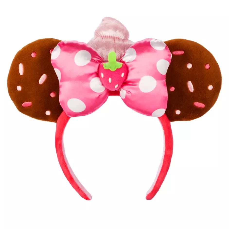 Disney Minnie Mouse Strawberry CupcakeMunchlings Ear Headband For Adults 3 Disney Minnie Mouse Strawberry CupcakeMunchlings Ear Headband For Adults