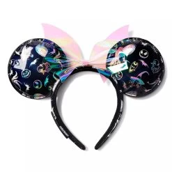 Disney The Nightmare Before Christmas Minnie Mouse Ear Headband By Loungefly