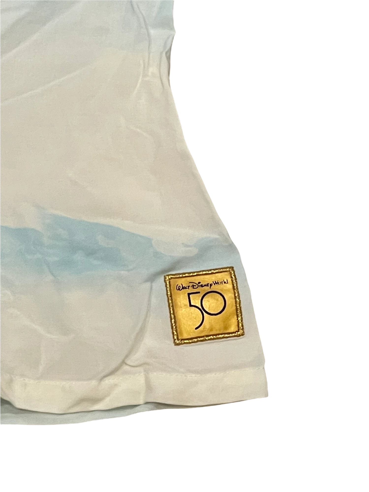 Walt Disney World 50th Anniversary Castle Button Woven Shirt 4 Walt Disney World 50th Anniversary Castle Button Woven Shirt - Image 2