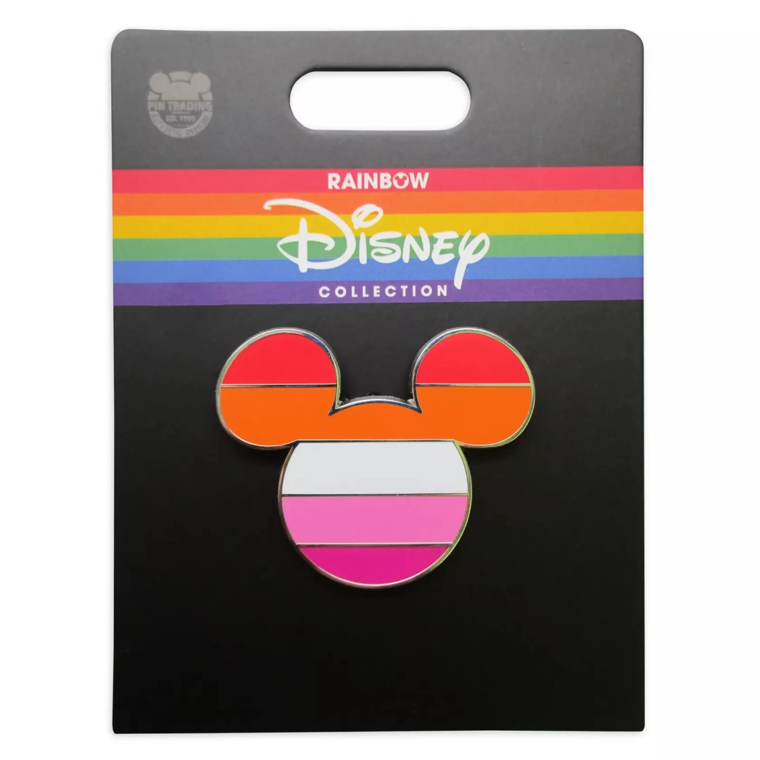 Disney Pride Collection Mickey Mouse Icon Pin – Lesbian Flag 4 Disney Pride Collection Mickey Mouse Icon Pin – Lesbian Flag - Image 2