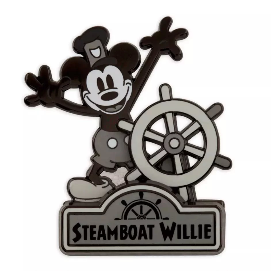 Disney Mickey Mouse As Steamboat Willie Pin – 100 – Limited Release 3 Disney Mickey Mouse As Steamboat Willie Pin – 100 – Limited Release
