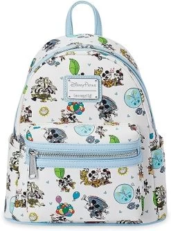 Disney Mickey And Minnie Runaway Railway Loungefly Backpack Purse