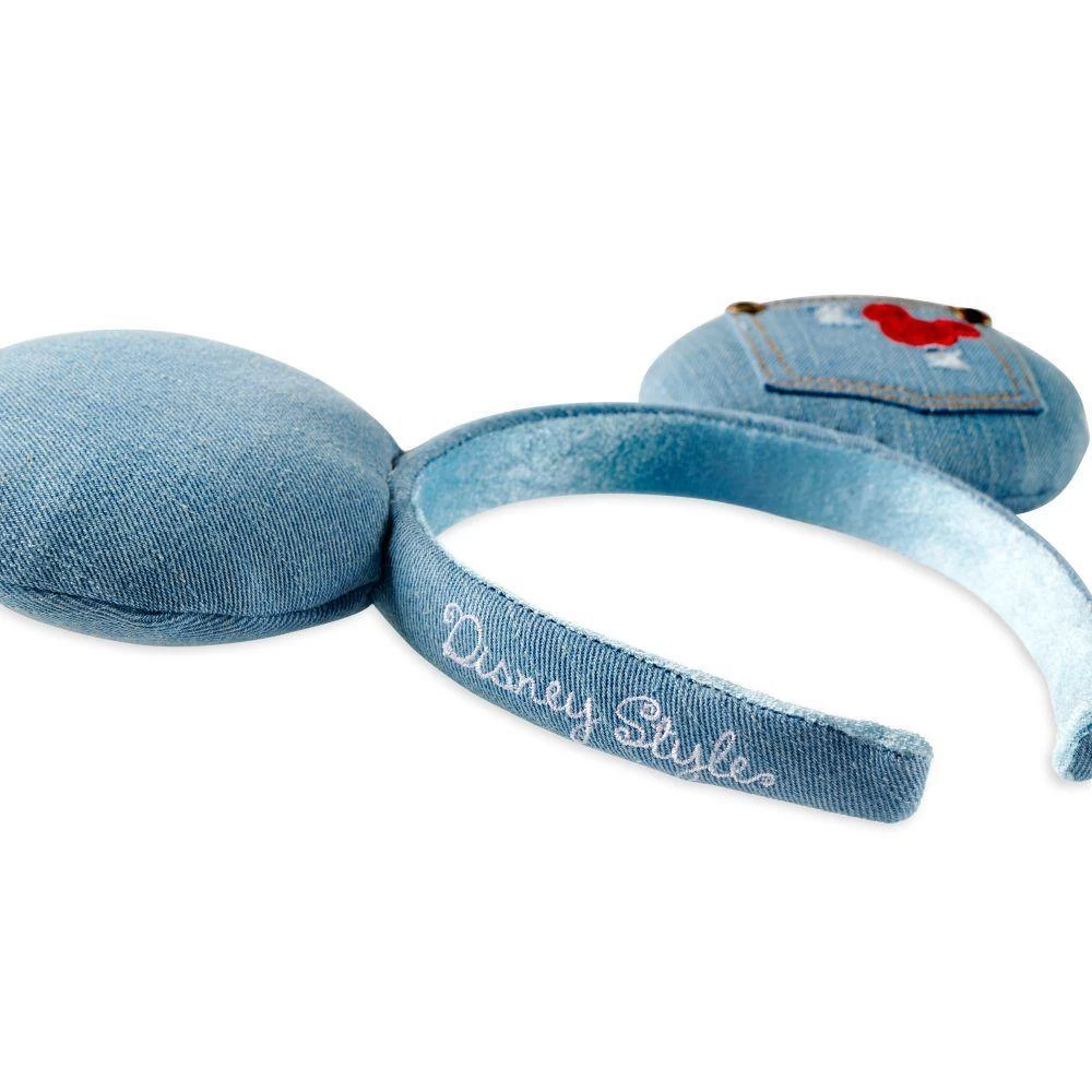 Disney Style Mickey Mouse Denim Ear Headband For Adults – Limited Release 5 Disney Style Mickey Mouse Denim Ear Headband For Adults – Limited Release - Image 3