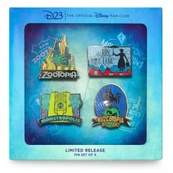 Disney D23 Fantastic Worlds Pin Set – Limited Release -Disney Magic Shop 9942058530554 1