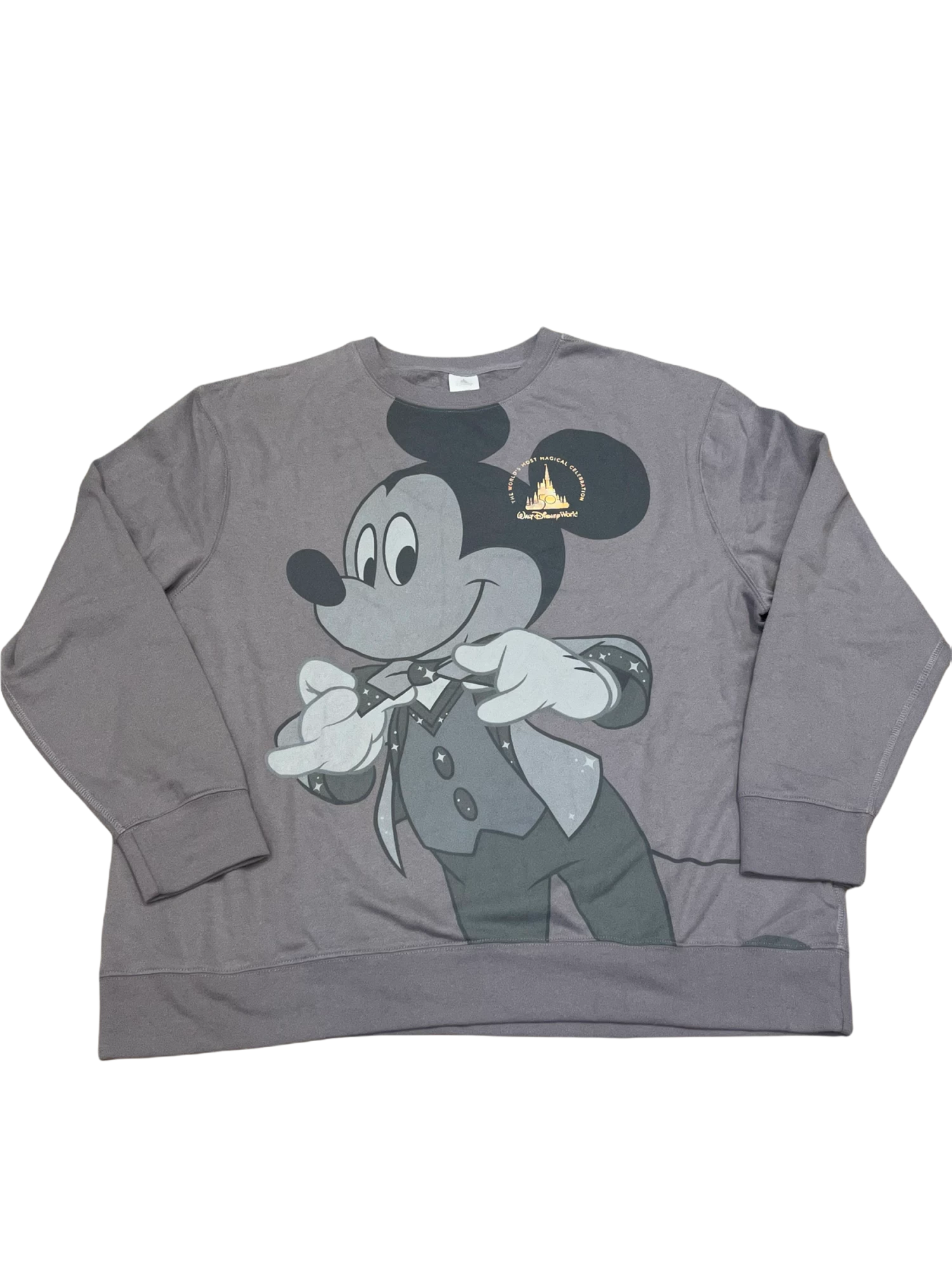 Walt Disney World 50th Anniversary Mickey Pullover Sweatshirt 3 Walt Disney World 50th Anniversary Mickey Pullover Sweatshirt