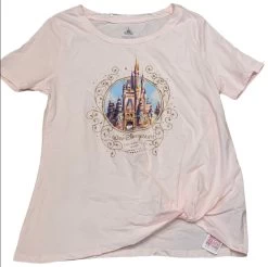 Walt Disney World 50th Anniversary Castle Knotted Ladies Shirt