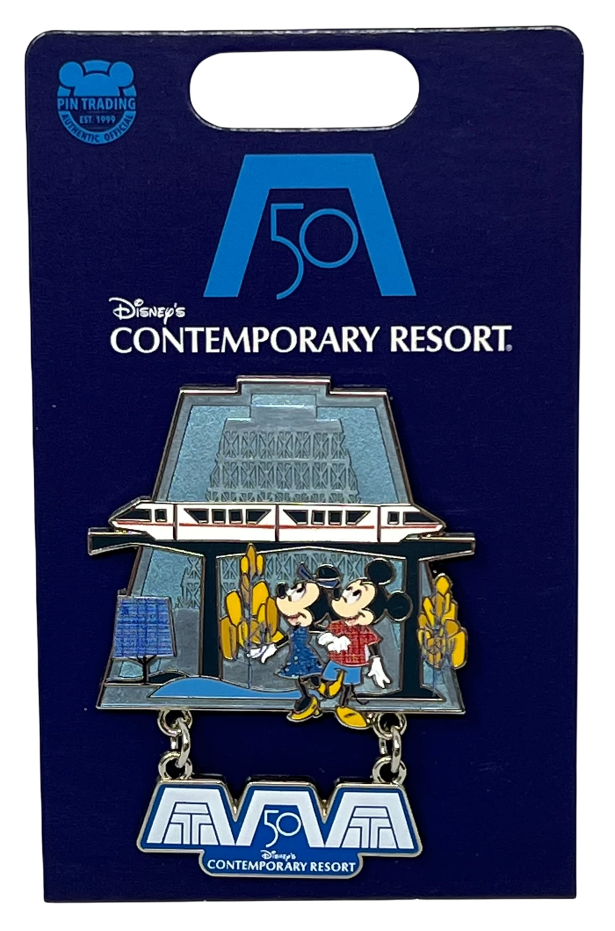 Walt Disney World 50th Anniversary Contemporary Resort Pin 3 Walt Disney World 50th Anniversary Contemporary Resort Pin