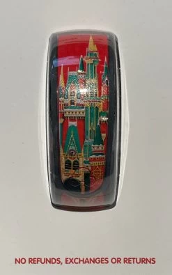 Disney Magic Kingdom Christmas Castle Passholder Magicband