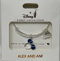 Disney Minnie Mouse Ear Headband Bangle By Alex And Ani – Light Blue