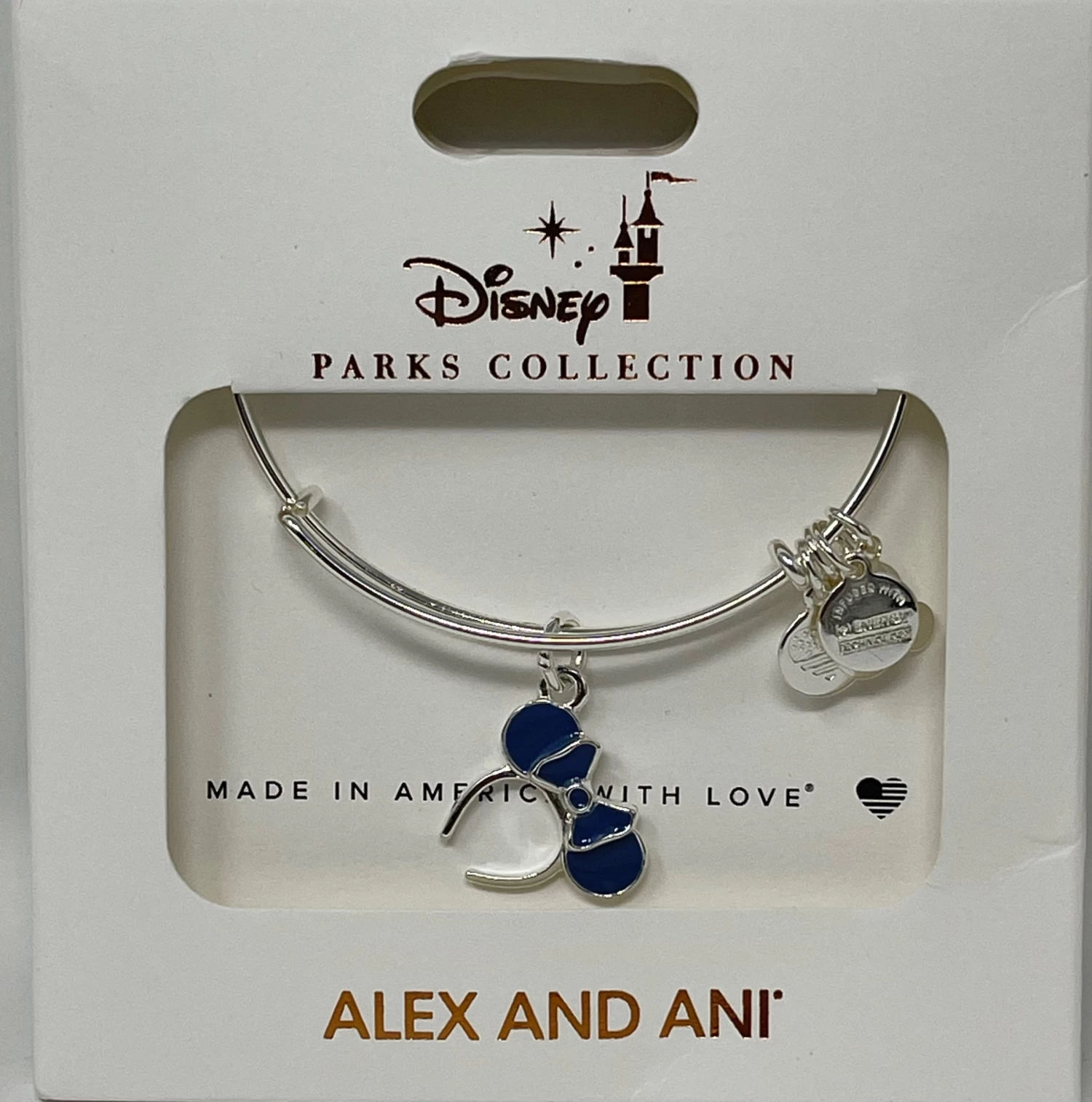 Disney Minnie Mouse Ear Headband Bangle By Alex And Ani – Light Blue 3 Disney Minnie Mouse Ear Headband Bangle By Alex And Ani – Light Blue