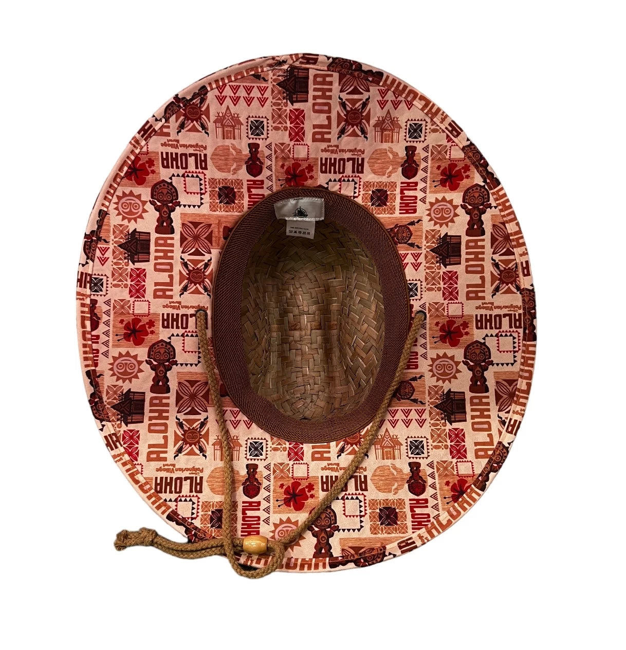 Disney Polynesian Village Resort Maui Tiki Straw Sun Hat 4 Disney Polynesian Village Resort Maui Tiki Straw Sun Hat - Image 2