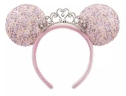 Disney Princess Sequin Minnie Ear Headband With Tiara