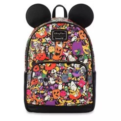 Disney Parks Halloween 2022 All Over Print Mickey Loungefly Backpack