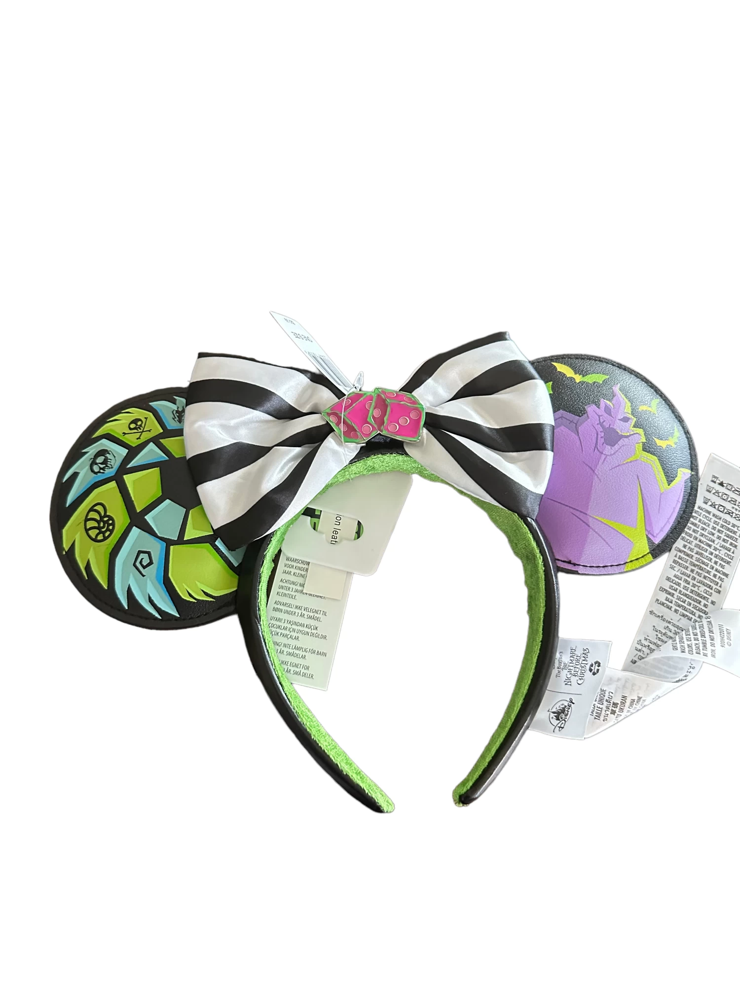 Disney NBC Oogie Boogie Glow In The Dark Ears Headband 3 Disney NBC Oogie Boogie Glow In The Dark Ears Headband