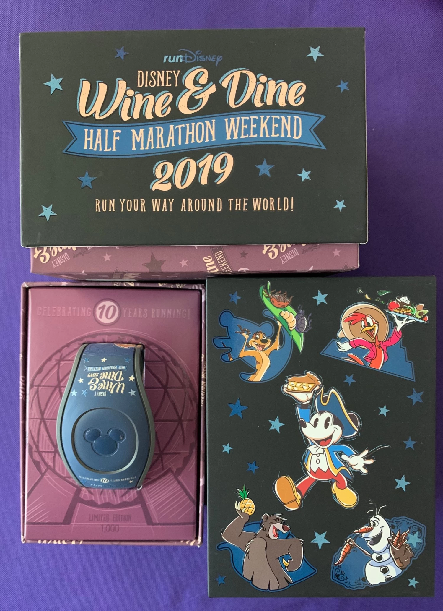 RunDisney 2019 Wine And Dine 10th Anniversary Magicband Limited Edition 1000 3 RunDisney 2019 Wine And Dine 10th Anniversary Magicband Limited Edition 1000