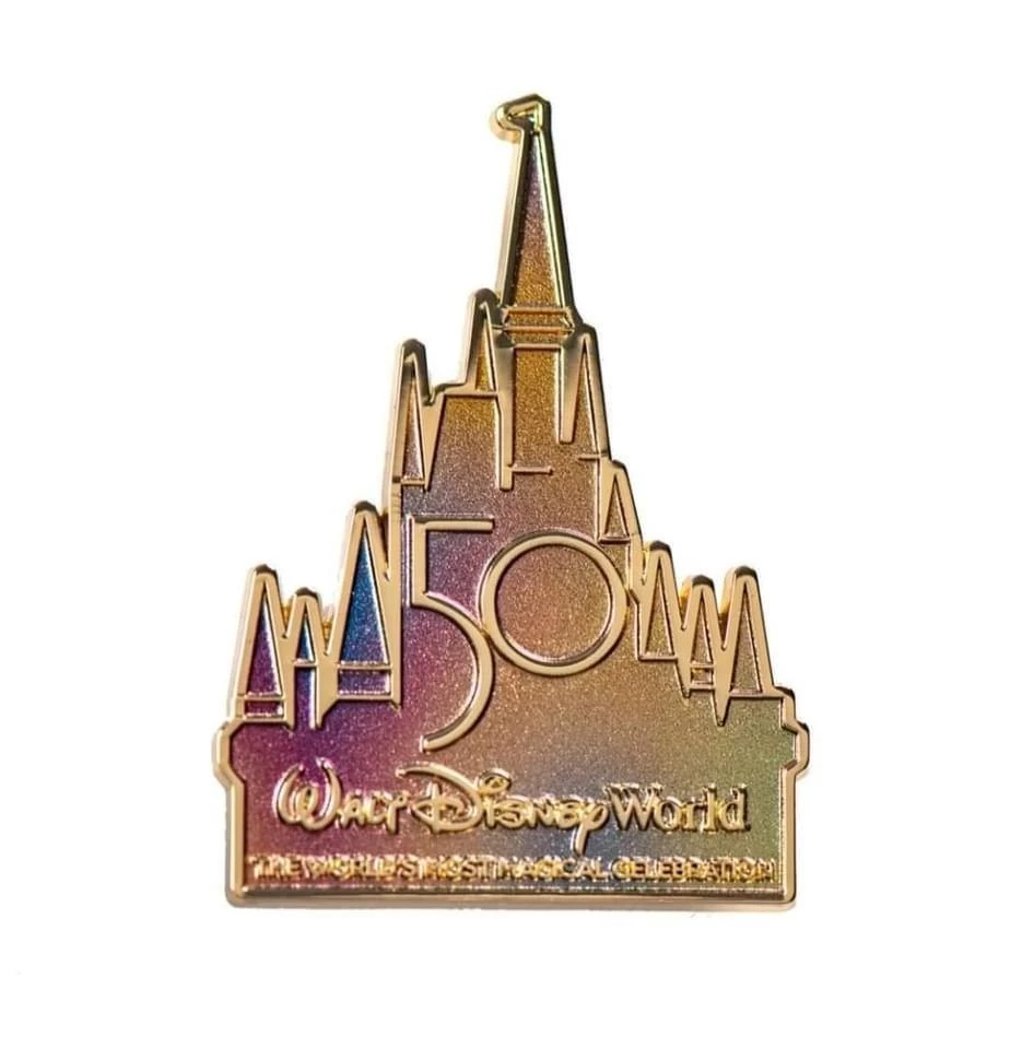 Disney 50th Anniversary Castle Pin 4 Disney 50th Anniversary Castle Pin - Image 2