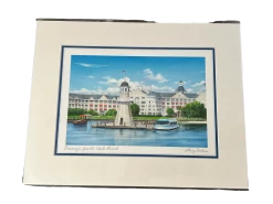 Disneys Yacht Club Resort By Larry Dotson 11x14" Matted Print