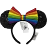 Disney Black Sequin Sequin Ears With A Rainbow Bow Minnie Headband -Disney Magic Shop image 50a0bf70 d879 4558 9509 7a84b3f5a670 PhotoRoom