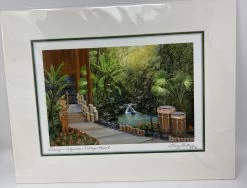 “Disney’s Polynesian Village Resort” By Larry Dotson 8x10" Matted Print