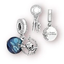 Pandora Disney- Pirates Of The Caribbean Dangle Charm - Disney Parks Exclusive