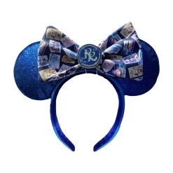 Disney Loungefly Minnie Mouse Riviera Resort Blue Ear Headband