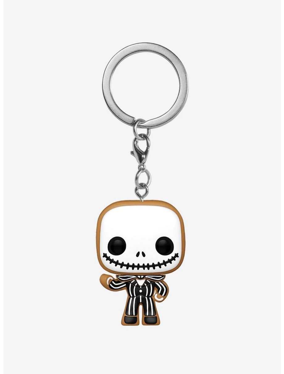 FUNKO The Nightmare Before Christmas Pop! Gingerbread Jack Skellington Vinyl Key Chain Hot Topic 2022 Exclusive 4 FUNKO The Nightmare Before Christmas Pop! Gingerbread Jack Skellington Vinyl Key Chain Hot Topic 2022 Exclusive - Image 2