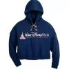 Walt Disney World 50th Anniversary Navy Castle Crop Top Hoodie 1 Walt Disney World 50th Anniversary Navy Castle Crop Top Hoodie -Disney Magic Shop image b0d7090b ae4d 40a9 ac87 b3cf69f4f7d5