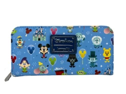 Disney Parks Icons 2022 Loungefly Wallet-Castle, Mickey, Haunted Mansion