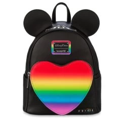 Disney Mickey Rainbow Heart Pride Loungefly Backpack 2022