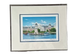 “Disney’s Yacht Club Resort” 8x10" Matted Print By Larry Dotson